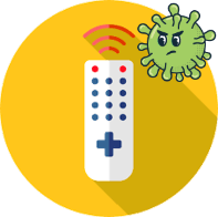 Managing a remote team virus icon